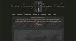 Desktop Screenshot of magnusaxelsonknives.com